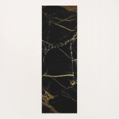 Luxe stijlvol zwart en goud (dubbelzijdig) yogamat (Achterkant)