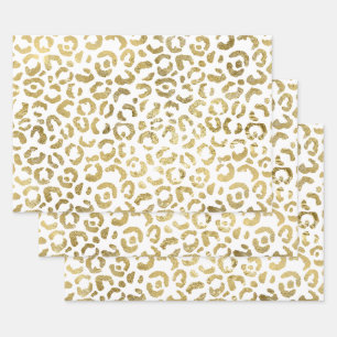 Luxe stijlvolle Gold-leopard-printer Inpakpapier Vel