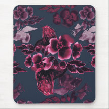 Luxe stijlvolle Waterverf Navy Blue Burgundy