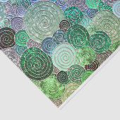 Luxe Stippen en cirkels - Fresh Aqua Tissuepapier (Detail)