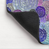 Luxe Stippen en cirkels - kleurrijk paars Muismat (Hoek)