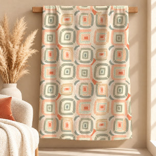 Luxe Stof Groen Terracotta Deken Kunst Cadeau