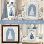 Luxe Stofblauwe Eredame Persoonlijk Medium Cadeauzakje