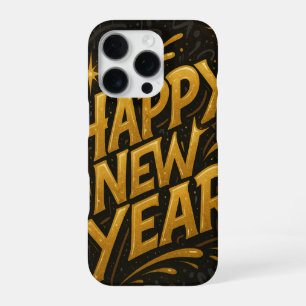 Luxe straatart Nieuwjaar – Een Krachtige Verticale iPhone 16 Pro Hoesje