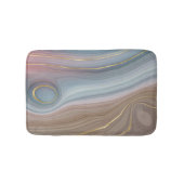 Luxe Strata | Stustblauw Taupe roze Agate Badmat (Voorkant)