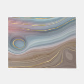 Luxe Strata | Stustblauw Taupe roze Agate Deurmat (Voorkant)