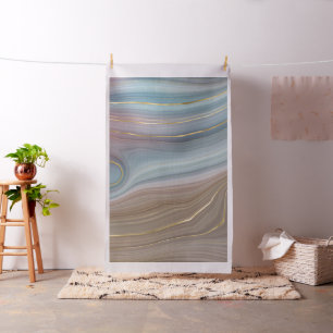 Luxe Strata Stustblauw Taupe roze Agate Stof