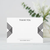 Luxe stripes bedankt (Staand voorkant)