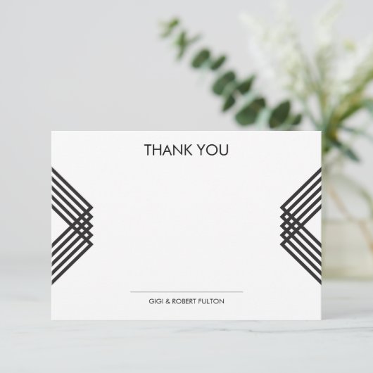 Luxe stripes bedankt (Staand voorkant)