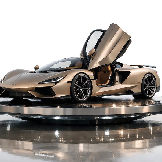 Luxe Supercar – Champagne Goud Hypercar Kaart