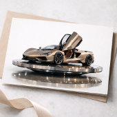 Luxe Supercar – Champagne Goud Hypercar Kaart