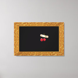 Luxe Surrealistische Kersen Canvasprint Canvas Afdruk
