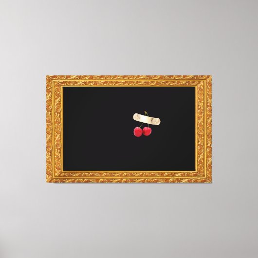 Luxe Surrealistische Kersen Canvasprint Canvas Afdruk (Voorkant)