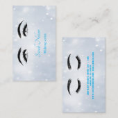 Luxe Sweet Blue Make-up Visitekaartje (Voorkant / Achterkant)