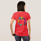 Luxe T-shirt van rood katoen (Achterkant volledig)