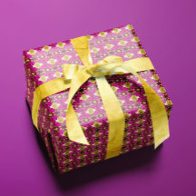 Luxe Tahitiaanse tropische fuchsia & gouden boho