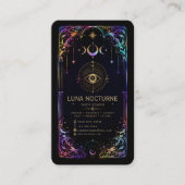 Luxe Tarot Lezer Zakkaart met QR Code Visitekaartje (Voorkant)