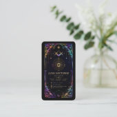 Luxe Tarot Lezer Zakkaart met QR Code Visitekaartje (Staand voorkant)