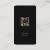 Luxe Tarot Lezer Zakkaart met QR Code Visitekaartje (Achterkant)