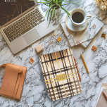 Luxe Taupe en Gold Plaid iPad Mini Cover<br><div class="desc">Elegante Taupe en Gold Plaid Monogrammed iPad Air Cover - Wexford Collectie Verhoog je tech accessoires met onze stijlvolle en klassieke taupe en gold plaid monogrammed iPad Air cover van het Wexford Collectie. Deze luxueuze hoes is perfect voor rijke individuen die eersteklas elegantie en tijdloos design waarderen. Het aanpasbare monogram...</div>