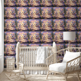 Luxe teddy eenhoorn kinderkamer decor behang