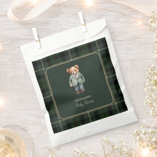 Luxe teddybeer babyshower bedankzakje (Geknipt)