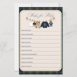 Luxe teddybeer geruite babyshower spel