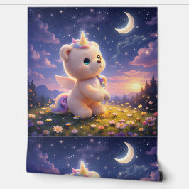 Luxe teddybeerbehang behang