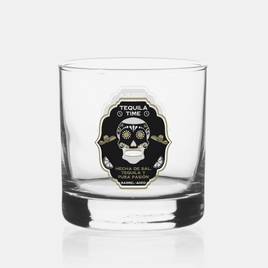 Luxe tequila cadeau whisky glas (Voorkant)