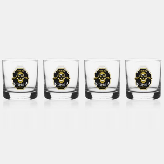 Luxe tequila cadeau whisky glas (Voorkant)