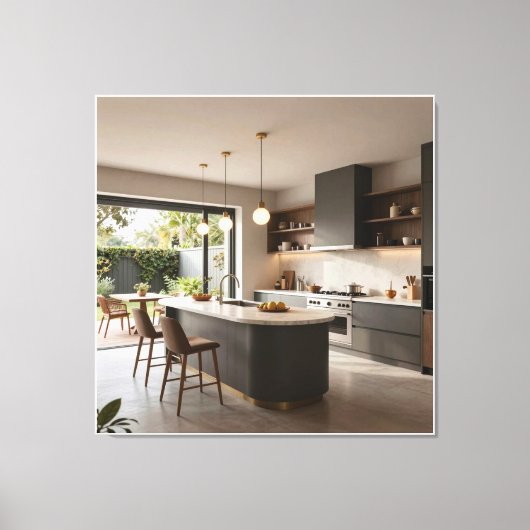 Luxe terras dineerervaring canvas afdruk (Voorkant)