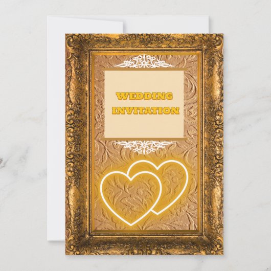 Luxe  textuur Islamitische bruiloft uitnodiging (Voorkant)