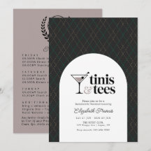 Luxe Tinis & Tees Golf Bachelorette Weekend