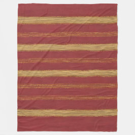 Luxe Trendy Bourgogne Goud Linnen Collectie Fleece Deken