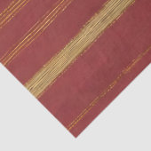 Luxe Trendy Bourgogne Goud Linnen Collectie Tissuepapier (Detail)