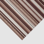 Luxe trendy bruin wit linnen textuur Collectie Tissuepapier (Detail)