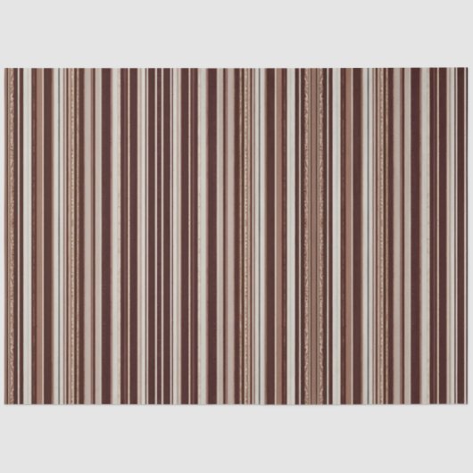 Luxe trendy bruin wit linnen textuur Collectie Tissuepapier (Voorkant)