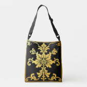 Luxe trendy Elegant Bloemen Collectie Crossbody Tas (Achterkant)