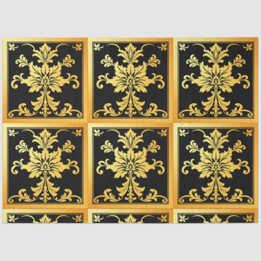 Luxe trendy Elegant Bloemen Collectie Tissuepapier (Voorkant)