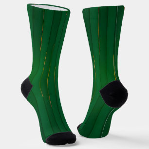 Luxe trendy groene gouden linnen textuur Collectie Sokken