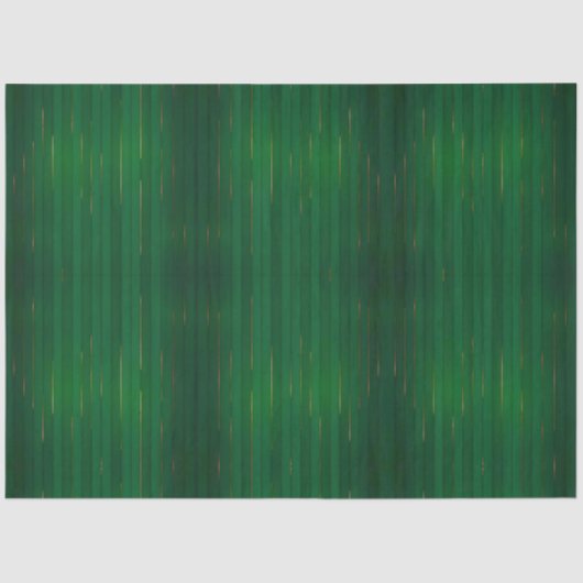 Luxe trendy groene gouden linnen textuur Collectie Tissuepapier (Voorkant)