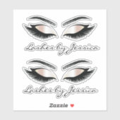 luxe trendy make - up breekt uit sticker (Vel)