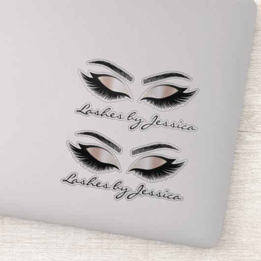 luxe trendy make - up breekt uit sticker (Detail)