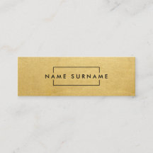 Luxe Trendy Moderne Mini Gold-Visitekaartje