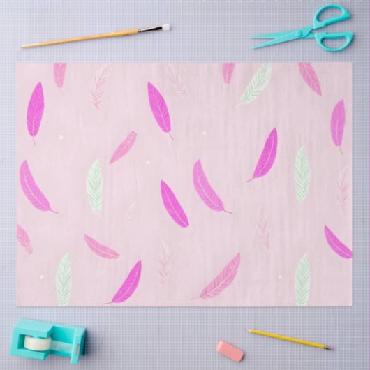 Luxe trendy veren Boho Collectie Tissuepapier (Craft)