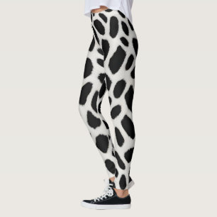 Luxe Trendy White Leopard Elegant Collectie Leggings