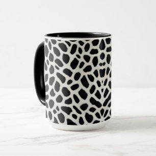 Luxe Trendy White Leopard Elegant Collectie Mok