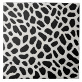 Luxe Trendy White Leopard Elegant Collectie Tegeltje (Voorkant)