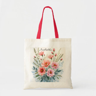 Luxe trendy wilde bloemen mooie collectie tote bag
