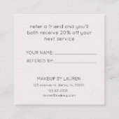 Luxe Tropical Gold Faux Folie Modern Vierkante Visitekaartje (Achterkant)